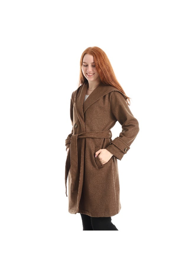 Coctail Coat-17380-cafe - Image 2